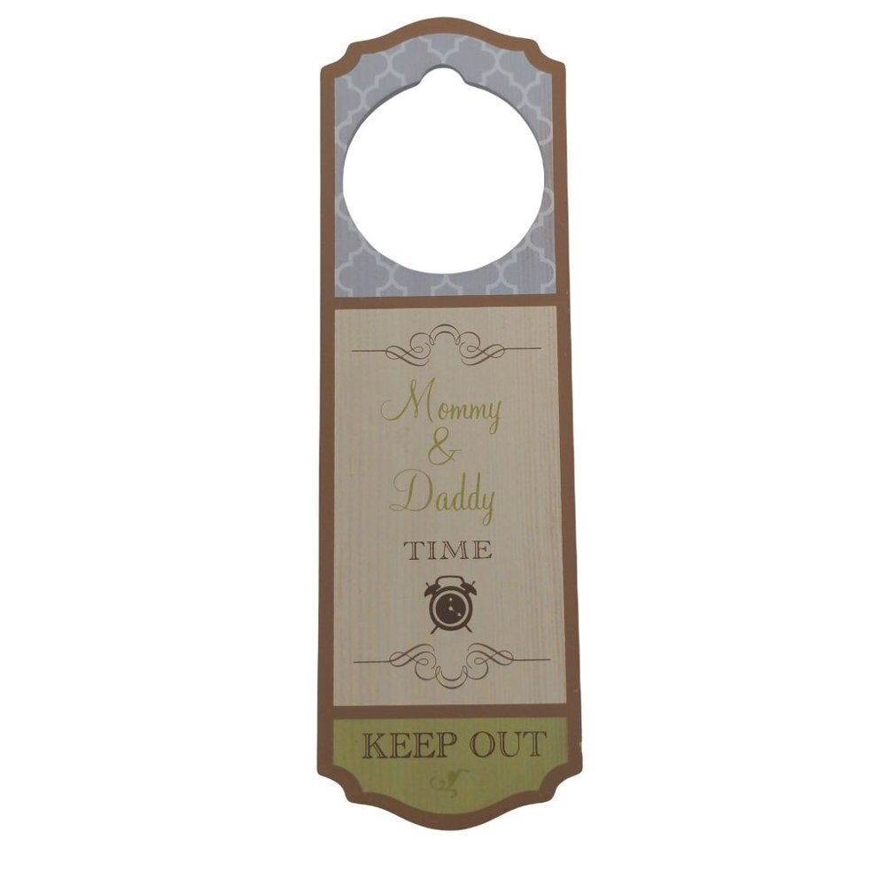 Mommy Daddy Privacy Time Door Hanger New Parent Baby‎ Shower Gift Humor